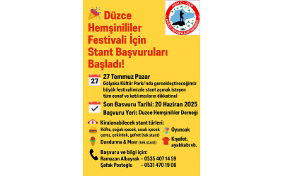 Stand Başvurularımız Başladı