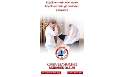 Başkanımız Şafak Postoğlu'dan Bayram mesajı