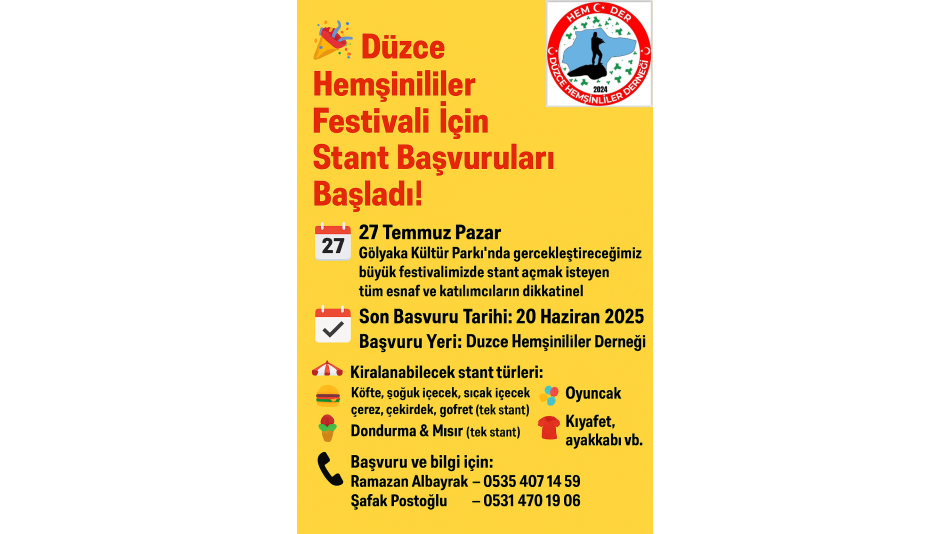 Stand Başvurularımız Başladı